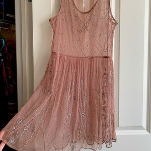 Sheer sequined free people dress. Slightly worn but still lovely!